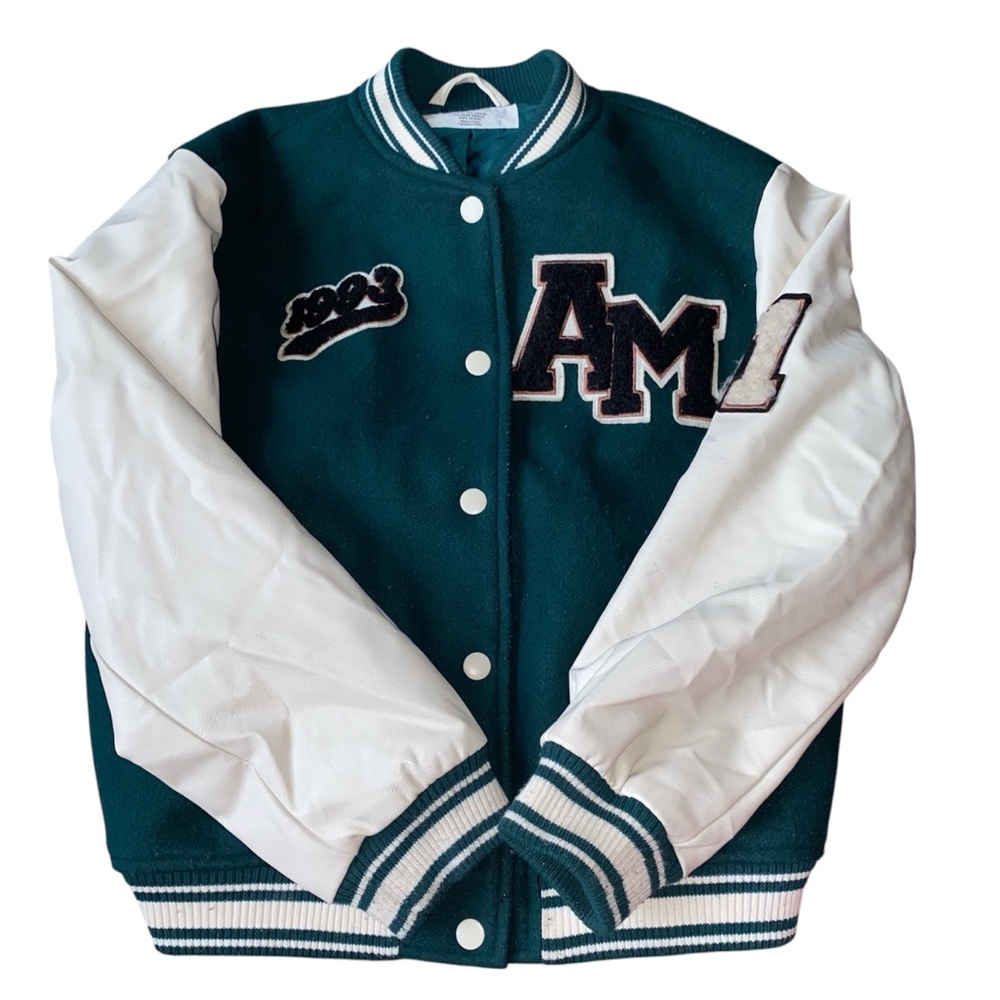 Boys leather man jacket.